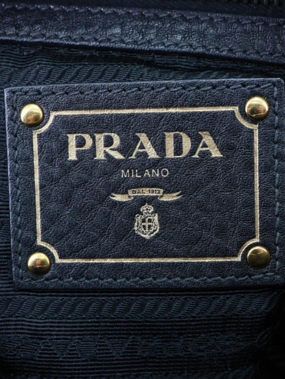 Prada  Vitello Daino Pebbled Leather Hobo Bag Black